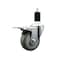 Service Caster 3.5'' Gray Poly Swivel 1-3/8'' Expanding Stem Caster Total Lock Brake SCC-EXTTL20S3514-PPUB-138 - alternate 1